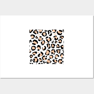 Orange Leopard Print Posters and Art